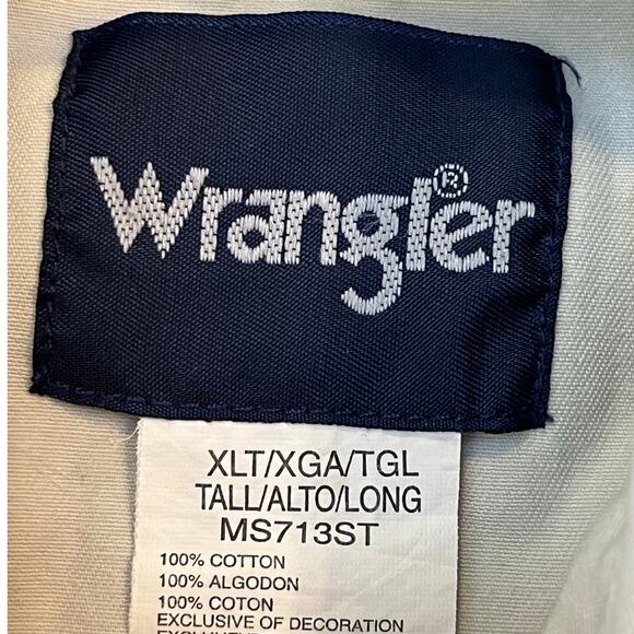 Wrangler Mens XLT Tan Retro Premium Long Sleeve Snap Front Shirt MS713ST Western - Picture 3 of 6